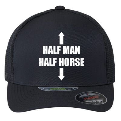 Half Man Half Horse Funny Flexfit Unipanel Trucker Cap
