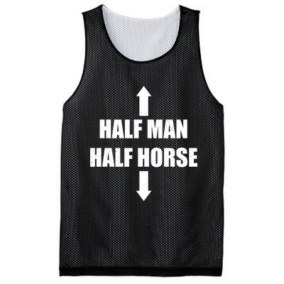 Half Man Half Horse Funny Mesh Reversible Basketball Jersey Tank