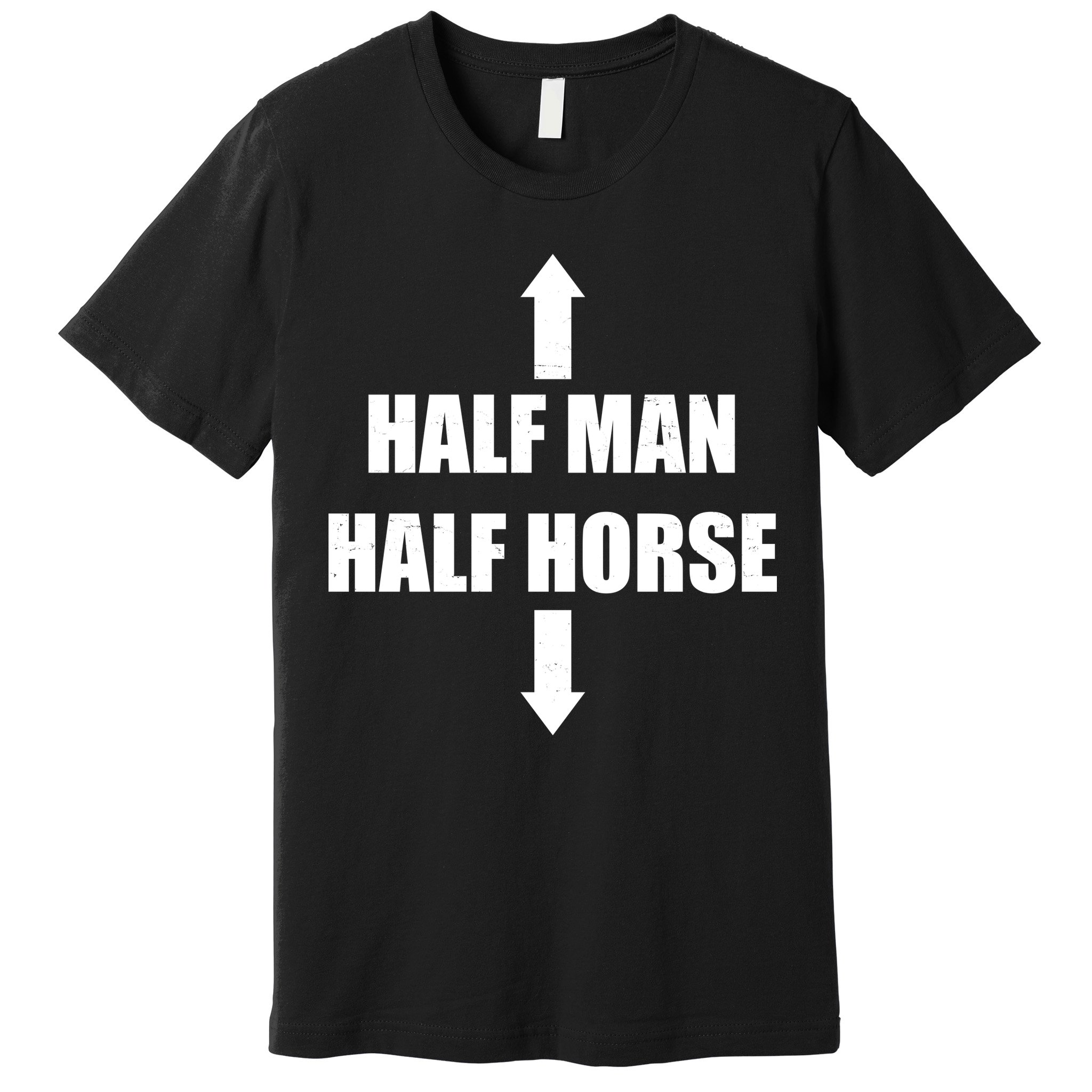 Half Man Half Horse Funny Premium T-Shirt
