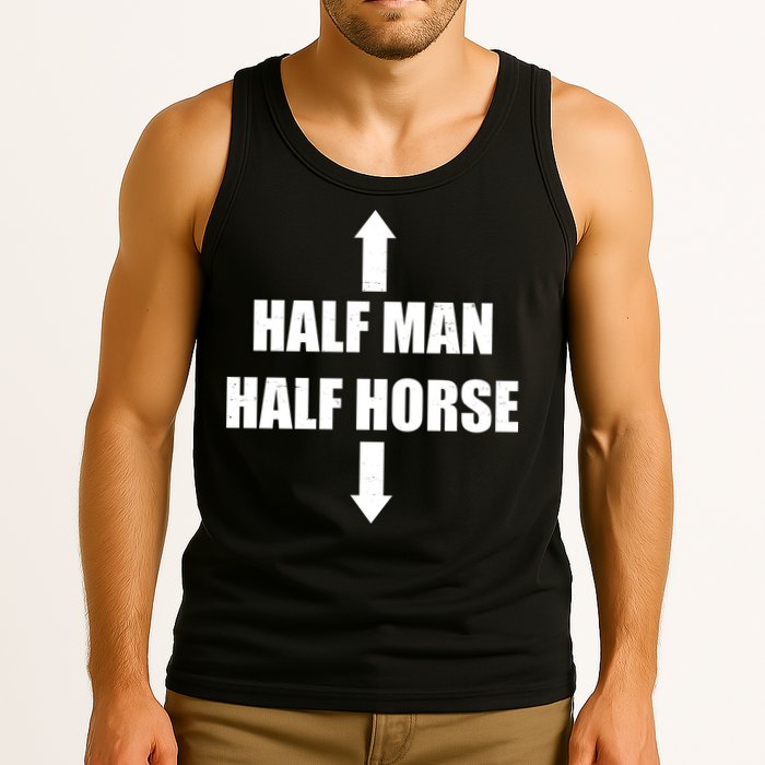Half Man Half Horse Funny Tank Top