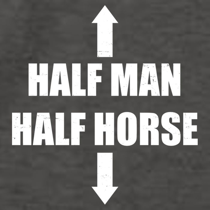 Half Man Half Horse Funny Vector Backpack