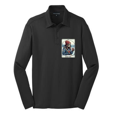 Hockey Mom Halloween Silk Touch Performance Long Sleeve Polo