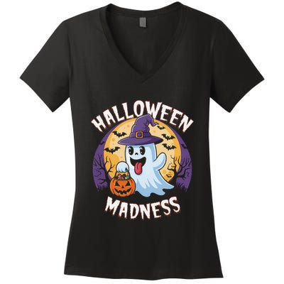 Halloween Madness Women's V-Neck T-Shirt