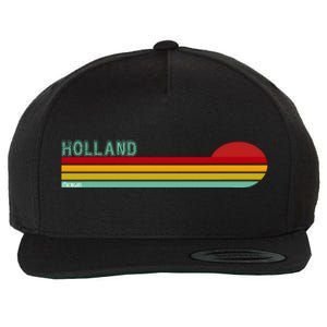 Holland Michigan Wool Snapback Cap