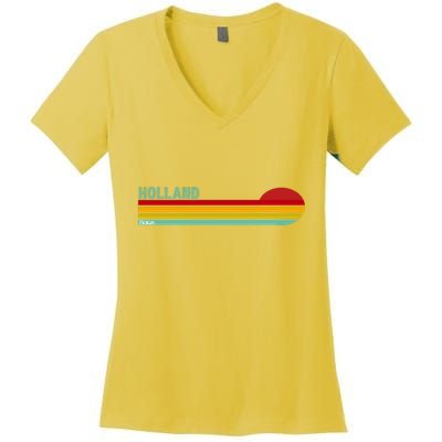 Holland Michigan Women's V-Neck T-Shirt