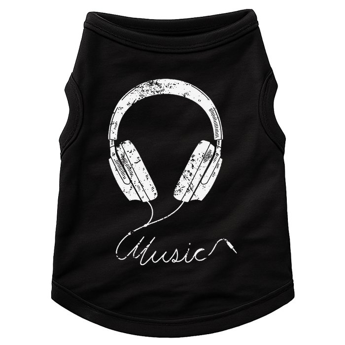 Headphone Music Doggie Tank