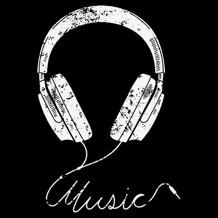 Headphone Music Drawstring Bag