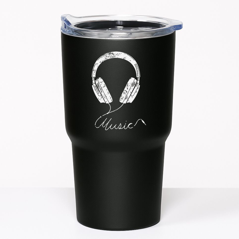 Headphone Music Tumbler