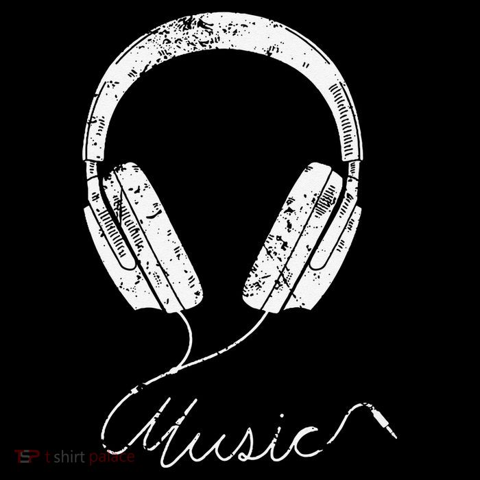 Headphone Music Poster