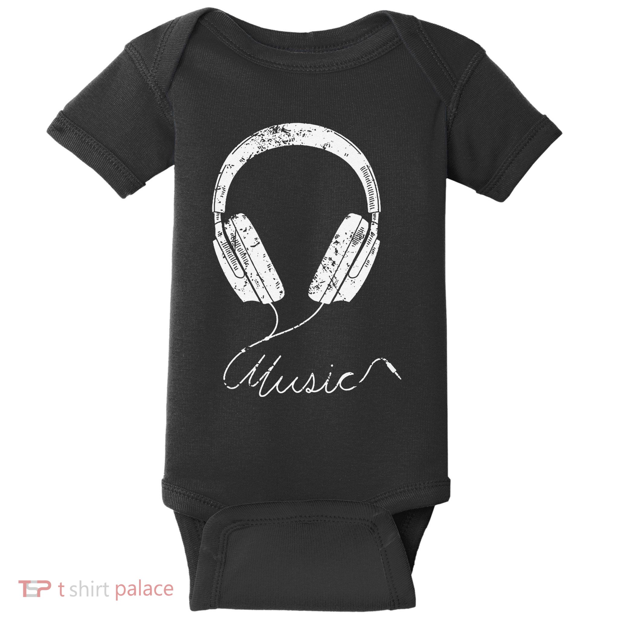 Headphone Music Baby Bodysuit