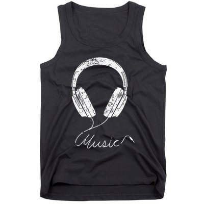 Headphone Music Tank Top
