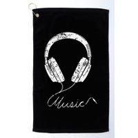 Headphone Music Golf Towel