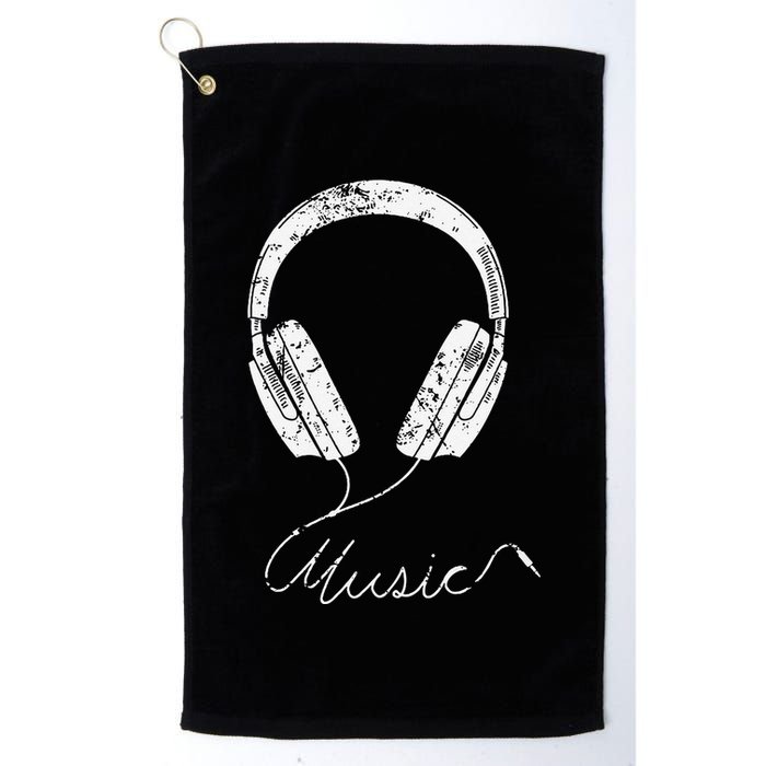 Headphone Music Golf Towel