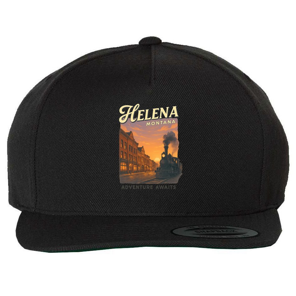Helena Montana Wool Snapback Cap