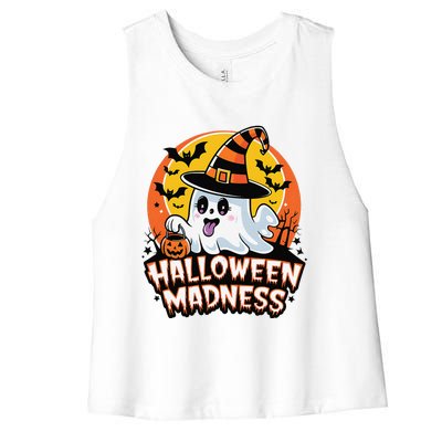 Halloween Madness Women's Racerback Cropped Tank