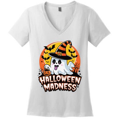 Halloween Madness Women's V-Neck T-Shirt