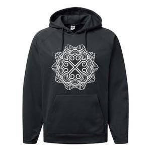 Hmong Miao Hmoob Traditional Pattern Performance Fleece Hoodie