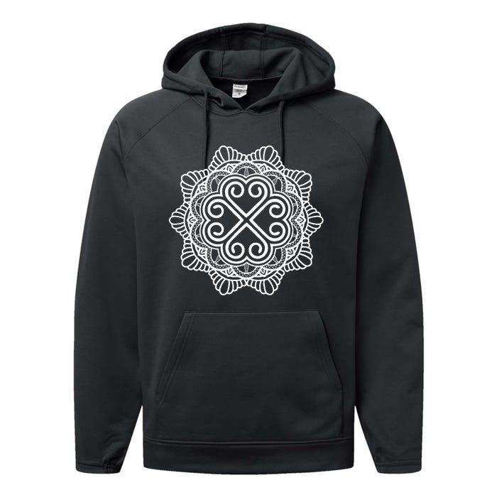 Hmong Miao Hmoob Traditional Pattern Performance Fleece Hoodie