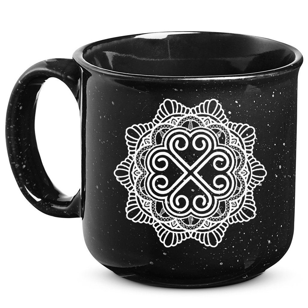 Hmong Miao Hmoob Traditional Pattern 15oz Campfire Ceramic Mug