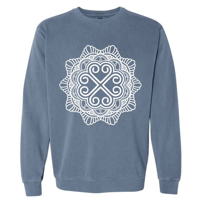 Hmong Miao Hmoob Traditional Pattern Garment-Dyed Sweatshirt