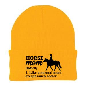 Horse Mom Horseback Riding Horse Farm Horse Racing Funny Gift Knit Cap Winter Beanie