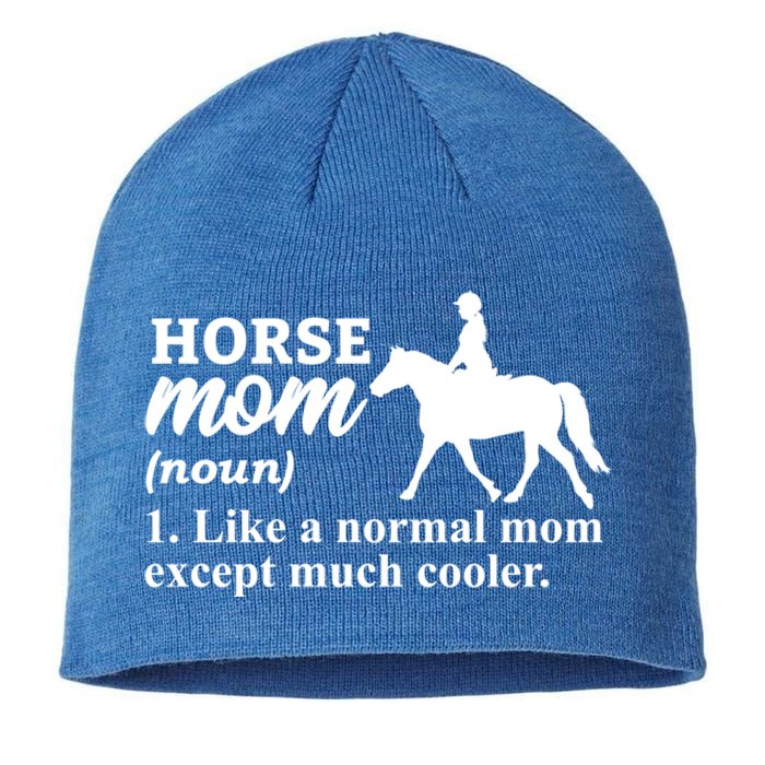 Horse Mom Horseback Riding Horse Farm Horse Racing Funny Gift Sustainable Beanie