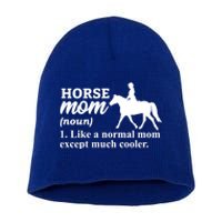 Horse Mom Horseback Riding Horse Farm Horse Racing Funny Gift Short Acrylic Beanie