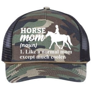 Horse Mom Horseback Riding Horse Farm Horse Racing Funny Gift Retro Rope Trucker Hat Cap