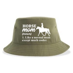 Horse Mom Horseback Riding Horse Farm Horse Racing Funny Gift Sustainable Bucket Hat