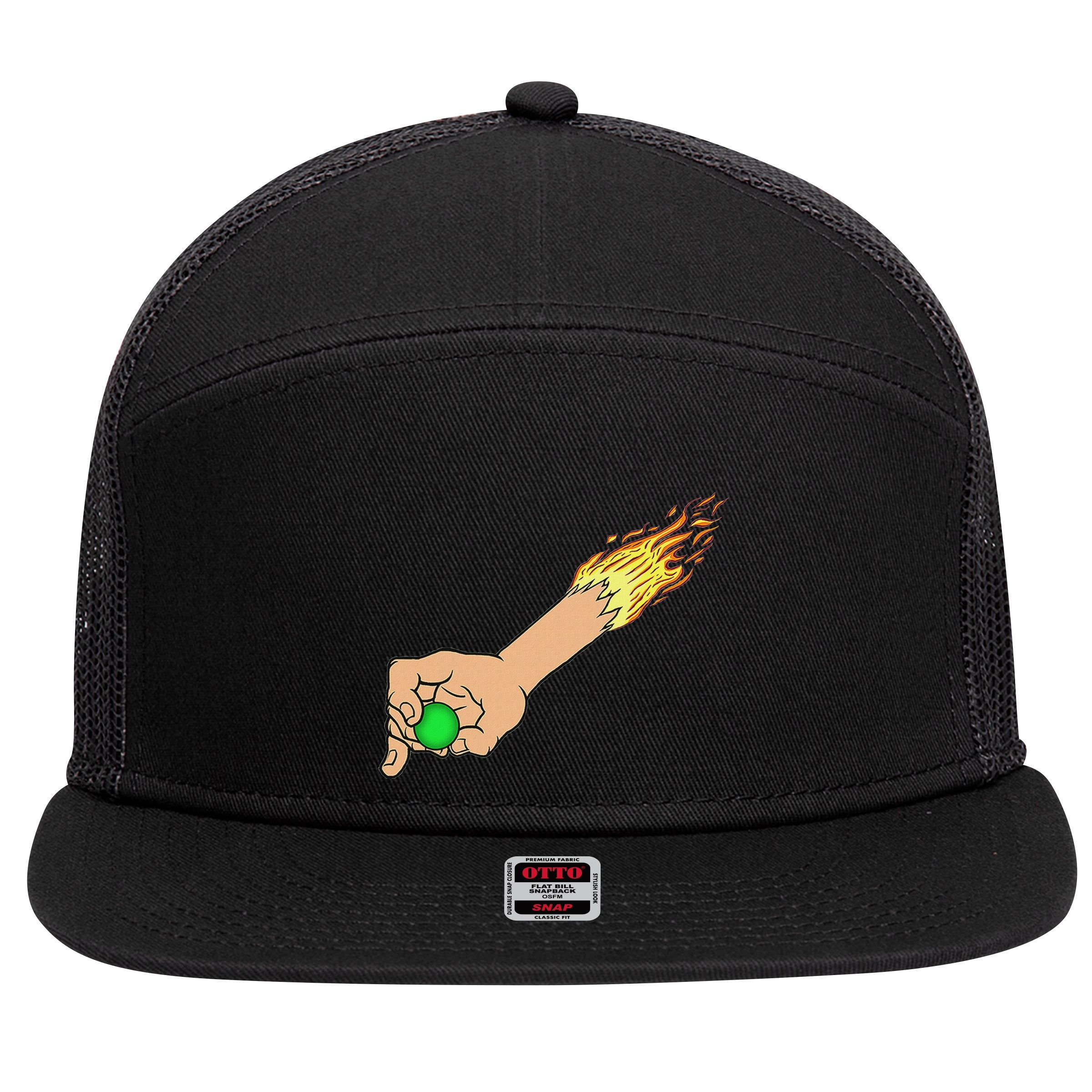 Heavy Metal Hand Of Hanover Fiste 7 Panel Mesh Trucker Snapback Hat