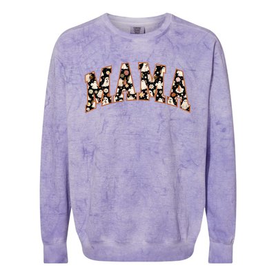 Halloween Mama Colorblast Crewneck Sweatshirt