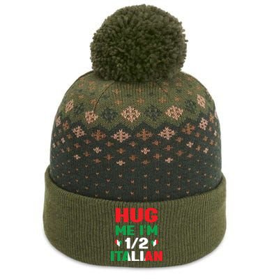 Hug Me Im 12 Half Italian American Italian Funny Italians The Baniff Cuffed Pom Beanie