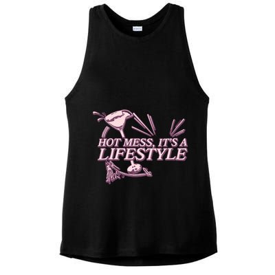 Hot Mess ItS A Lifestyle Ladies PosiCharge Tri-Blend Wicking Tank