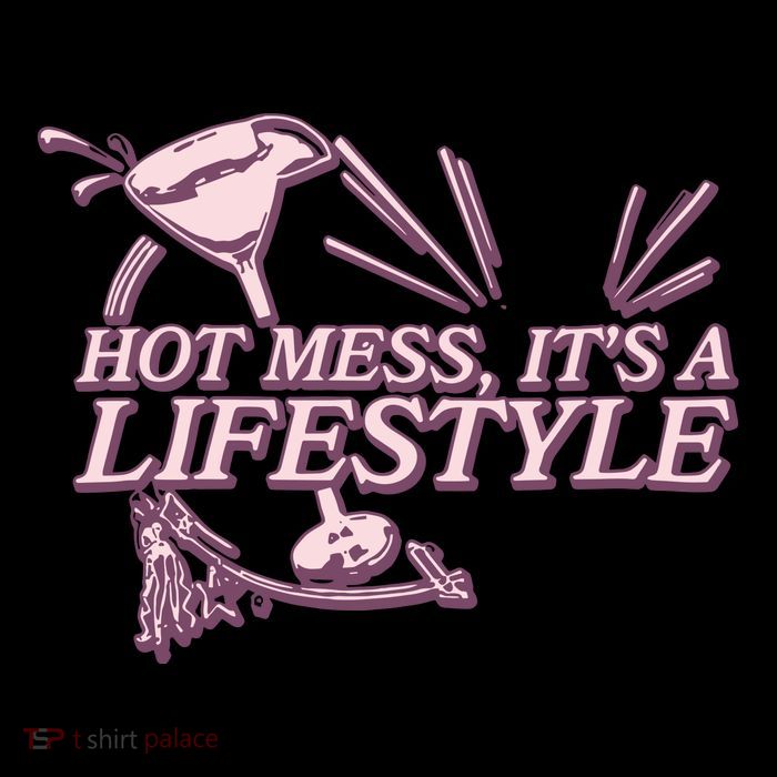 Hot Mess ItS A Lifestyle Drawstring Bag