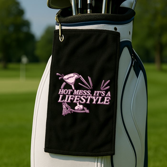 Hot Mess ItS A Lifestyle Golf Towel