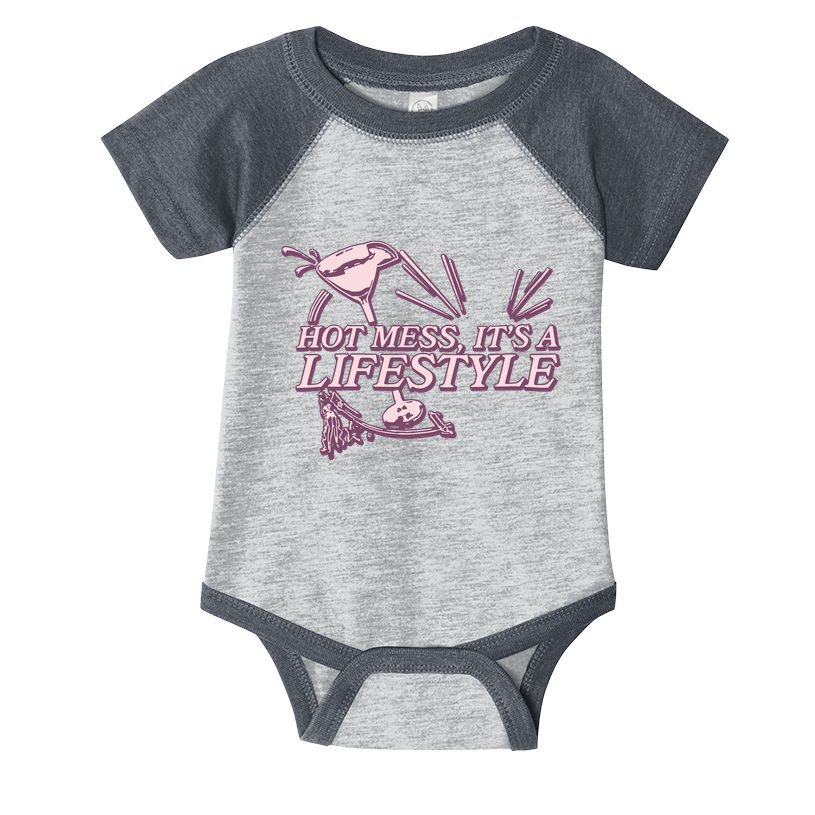 Hot Mess ItS A Lifestyle Infant Baby Jersey Bodysuit