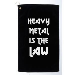 Heavy Metal Is The Law Metalhead Platinum Collection Golf Towel