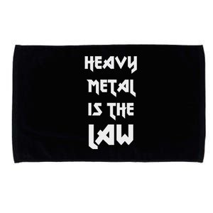 Heavy Metal Is The Law Metalhead Microfiber Hand Towel