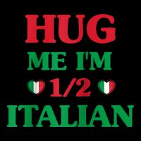 Hug Me Im 1/2 Half Italian Funny American Italian Tee Stripe Pom Pom Beanie