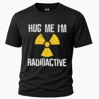Hug Me IM Radioactive Cancer Awareness Gift Cooling Performance Crew T-Shirt