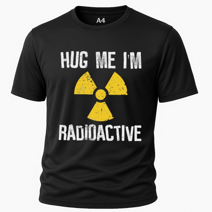 Hug Me IM Radioactive Cancer Awareness Gift Cooling Performance Crew T-Shirt