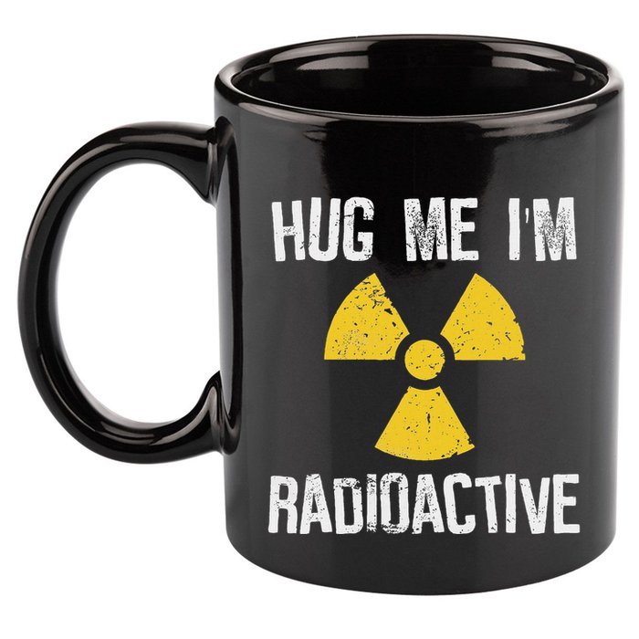 Hug Me IM Radioactive Cancer Awareness Gift 11oz C Handle Ceramic Mug