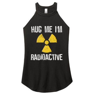 Hug Me IM Radioactive Cancer Awareness Gift Women's Perfect Tri Rocker Tank