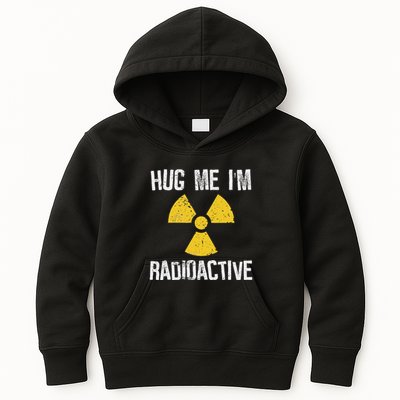 Hug Me IM Radioactive Cancer Awareness Gift Kids Hoodie