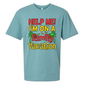 Help Me Im On A Family Vacation Holidays Trip Lover Graphic Great Gift Sueded Cloud Jersey T-Shirt