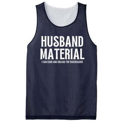 Husband Material I Can Cook And Unload The Dishwasher Mesh Reversible Basketball Jersey Tank