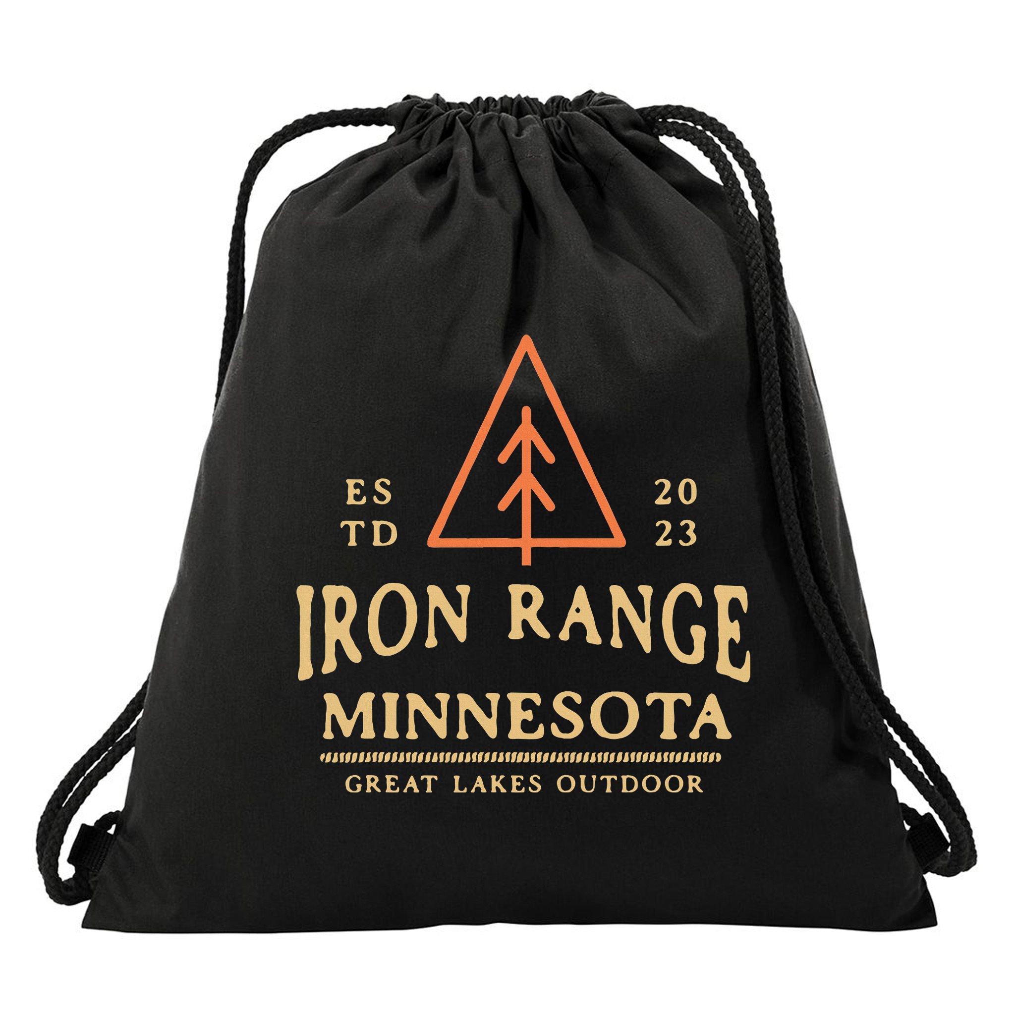 Hibbing Mn Iron Range Minnesota Northern Mn Graphic Drawstring Bag
