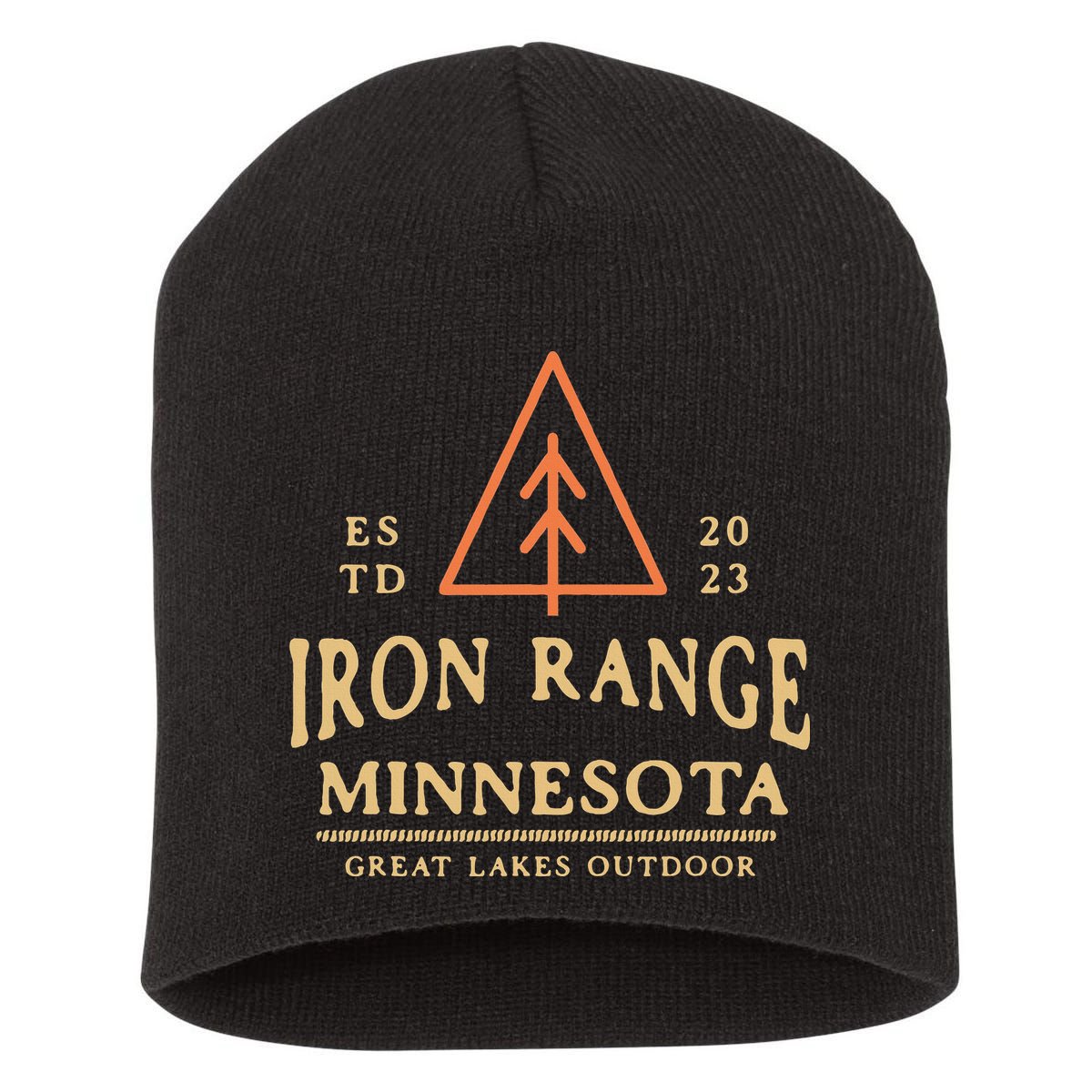 Hibbing Mn Iron Range Minnesota Northern Mn Graphic Short Acrylic Beanie