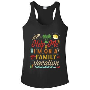 Help Me Im On Family Vacation Funny Family Vacation Cute Gift Ladies PosiCharge Competitor Racerback Tank