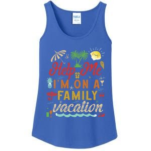 Help Me Im On Family Vacation Funny Family Vacation Cute Gift Ladies Essential Tank